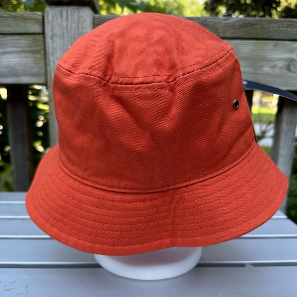 NEW with tags FERSTEN WORLDWIDE Cotton twill orange bucket hat Unisex - Picture 8 of 8